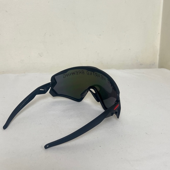 Unisex Density Wraparound Shield Mirrored Sunglasses, “Hoof Hearted Brewing” - Picture 11 of 16